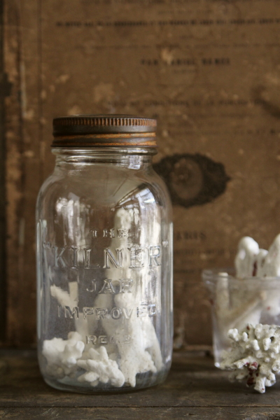 ヴィンテージガラスジャー イギリス キルナー KILNER JAR 【Antiques