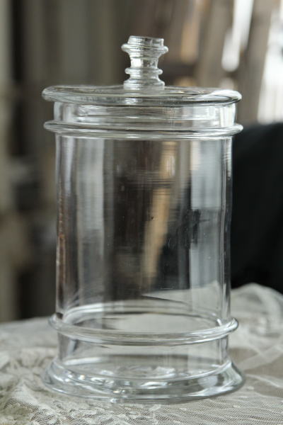 アンティークガラスジャー フランス 保存瓶 実験具 【Antiques Truffle