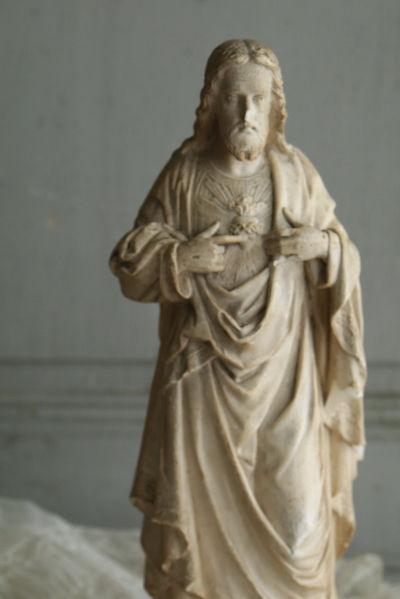 石膏像　聖心のイエス　フランス