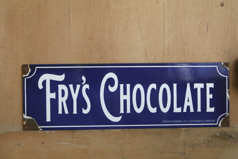 FRY'S CHOCOLATE 琺瑯サイン　イギリス