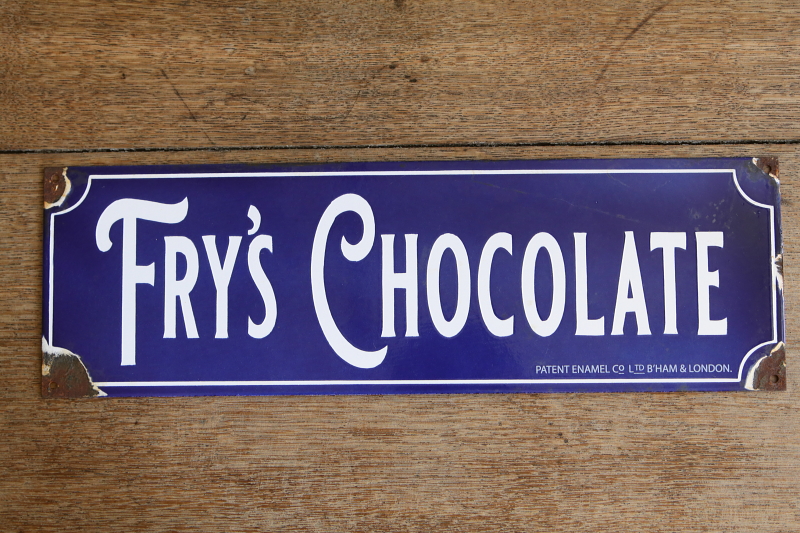 FRY'S CHOCOLATE 琺瑯サイン　イギリス