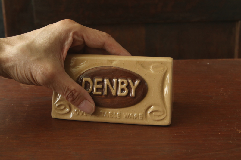 陶器メーカーのショップディスプレイサイン　denby poole carlton ware ヴィンテージ　イギリス