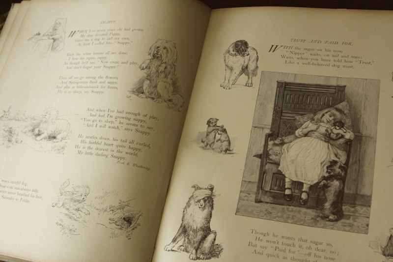 アンティークブックス　古書　児童書　絵本　little folks enquire within Ernest Nister　イギリス