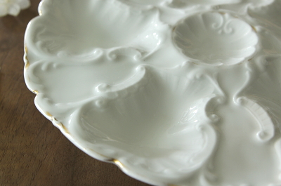 アンティークオイスタープレート フランス 牡蠣皿 【Antiques Truffle