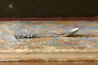 アンティークシルバースプーン ドイツ ローズ 【Antiques Truffle 京都