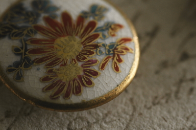 アンティーク薩摩ボタン さつま イギリス 和骨董 【Antiques Truffle
