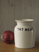 アンティーク陶器キャニスター　オートミール　oatmeal イギリス