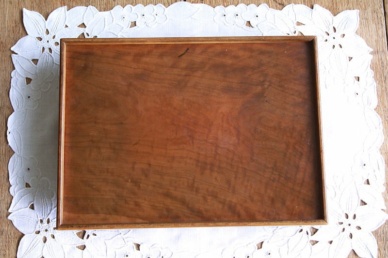 ツバメのオリーブウッドトレイ　フランス　アンティークストリュフ