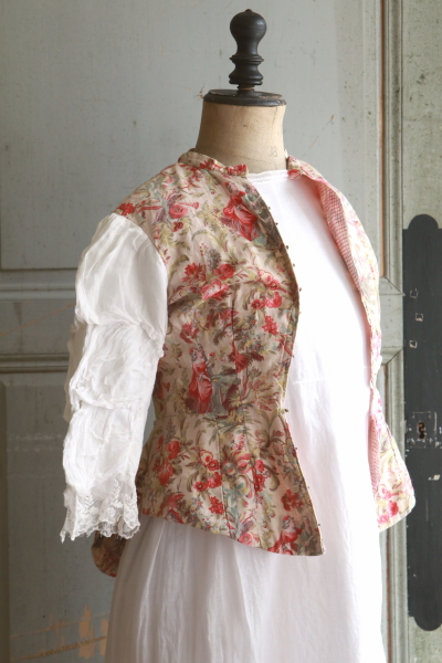 トワルドジュイのジャケット　フランス　アンティークストリュフ