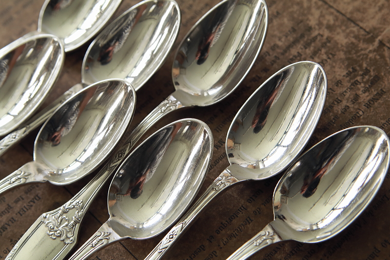 アンピールスタイルのティースプーン　BOULENGER　フランス　ブーランジェ　アンティークストリュフ