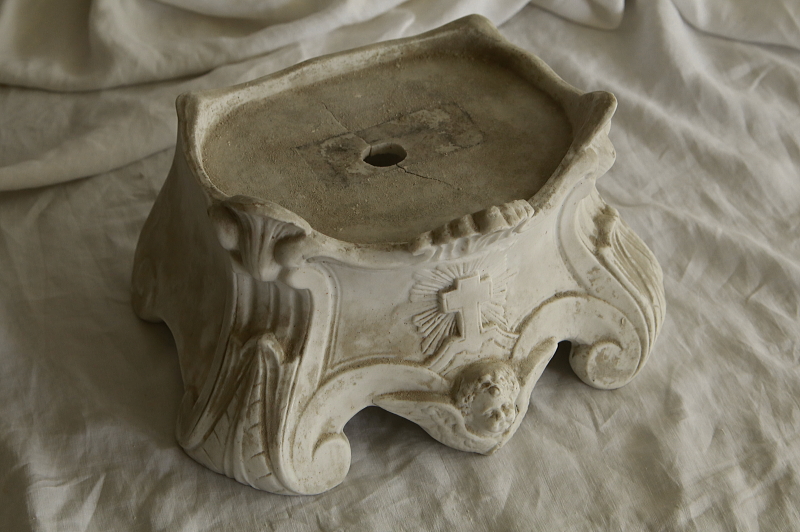 ビスクの聖像台　天使　mauger and fils フランス　アンティークストリュフ