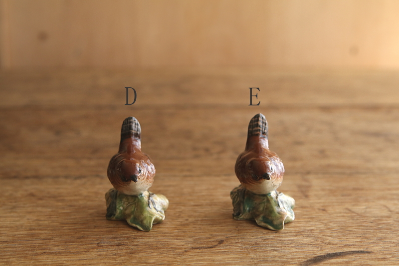 小鳥のフィギュリン　beswick pottery royal doulton  イギリス アンティークストリュフ