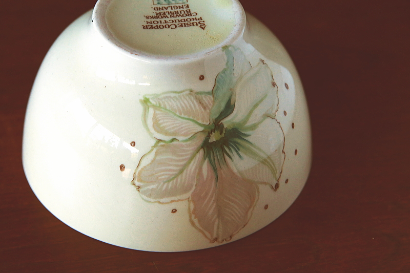 クレマチスのシュガーボウル　スージー・クーパー SUSIE COOPER イギリス