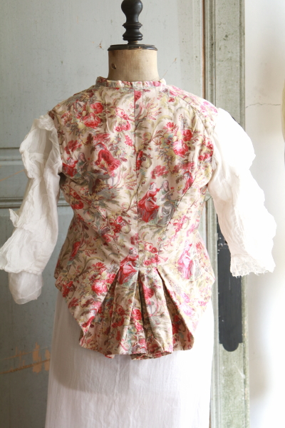 トワルドジュイのジャケット　フランス　アンティークストリュフ