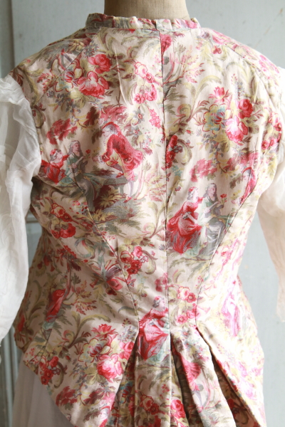 トワルドジュイのジャケット　フランス　アンティークストリュフ