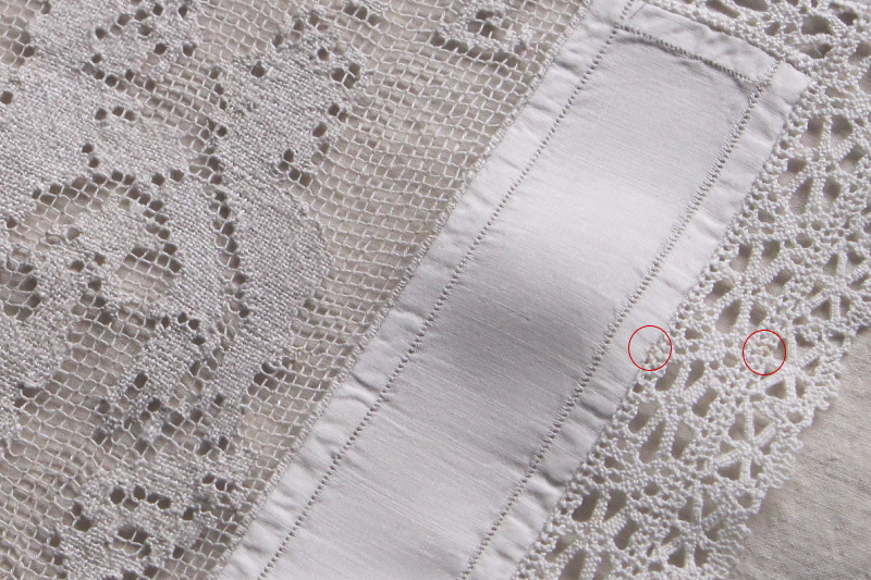 フィレレースパネル　foy charite カトリック　フランス　アンティークストリュフ