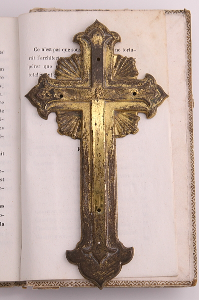 ブリキのクロスオーナメント　フランス　アンティークストリュフ