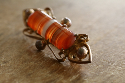 スコティッシュアゲートバーブローチ　スコットランド　アンティークストリュフ