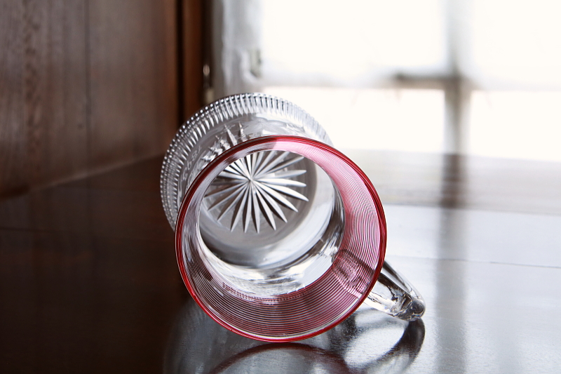 エングレーヴィンググラスタンカード　イギリス　ヴィクトリアン　アンティークストリュフ