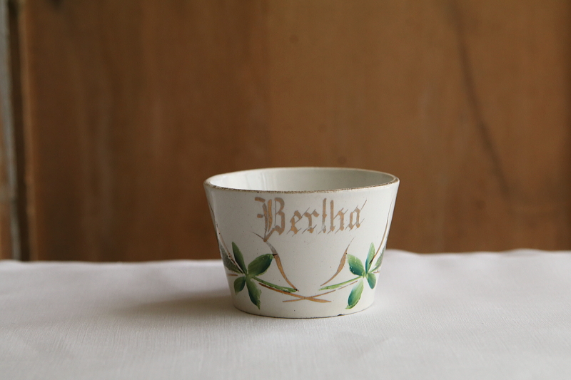 モスローズ模様のカップ St.Amand サンタマン　フランス アンティークストリュフ