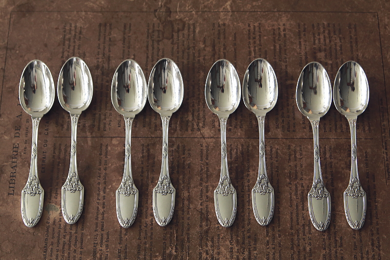 アンピールスタイルのティースプーン　BOULENGER　フランス　ブーランジェ　アンティークストリュフ