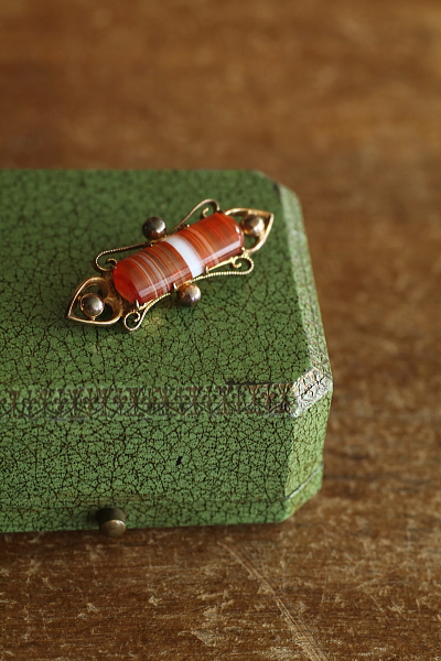 スコティッシュアゲートバーブローチ　スコットランド　アンティークストリュフ