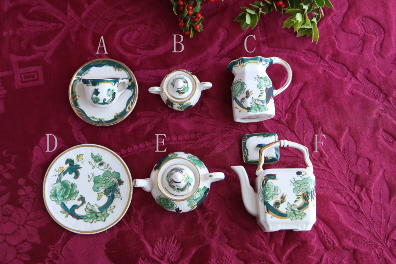 Mason's Chartrease　ミニチュア紅茶器　 アンティークストリュフ 20251205