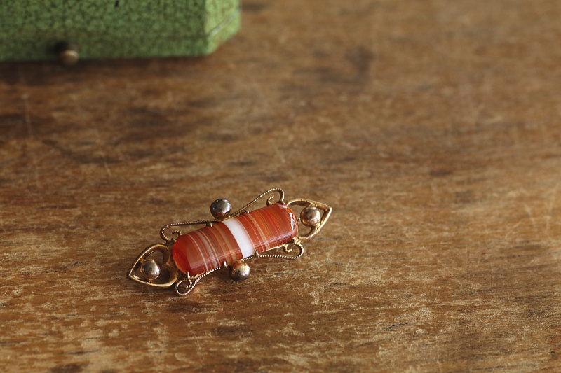 スコティッシュアゲートバーブローチ　スコットランド　アンティークストリュフ