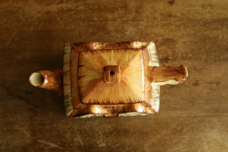 カントリーコテージティーポット　price and kensington PARAMOUNT POTTERY　アンティークストリュフ