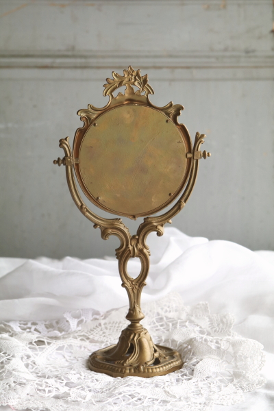 ロココスタンドミラー　フランス アンティークストリュフ