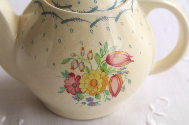 susie cooper スージークーパー　プランタン　ティーフォーツーポット　イギリス　アンティークストリュフ