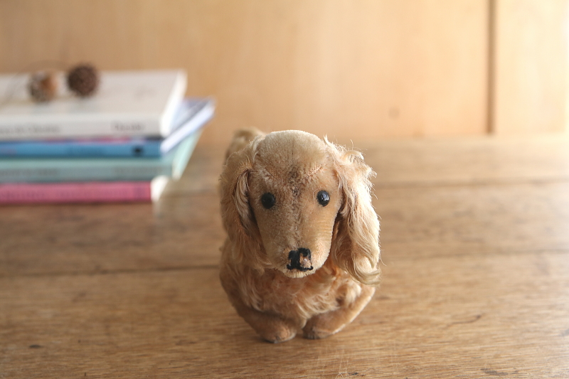 Steiffのダックスフンド　waldi ドイツ　アンティークストリュフ