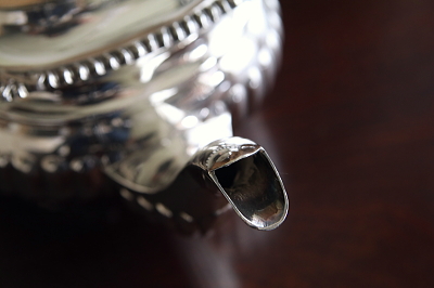 シャルパターン　ティー3点セット　イギリス　アンティークストリュフ