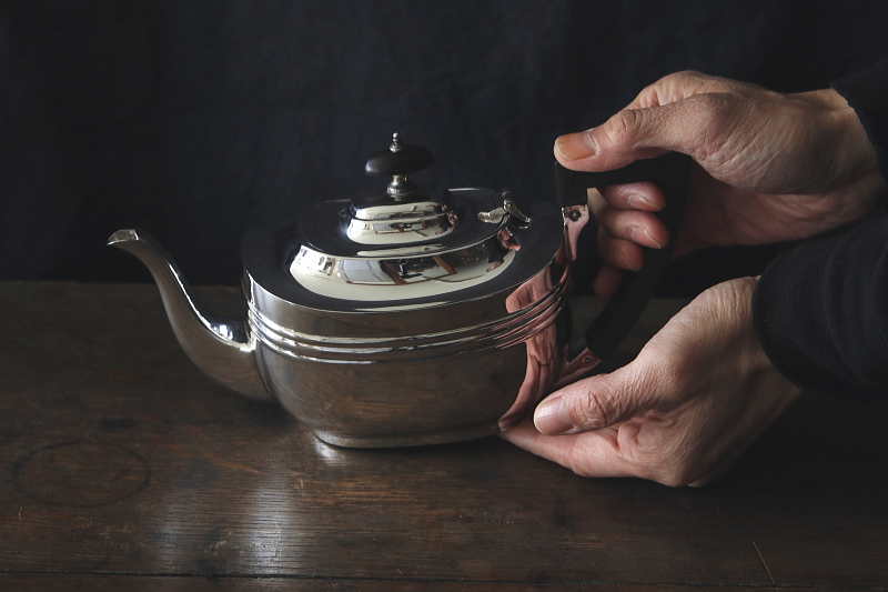 バチェラーティー3点セット　イギリス　アンティークストリュフ