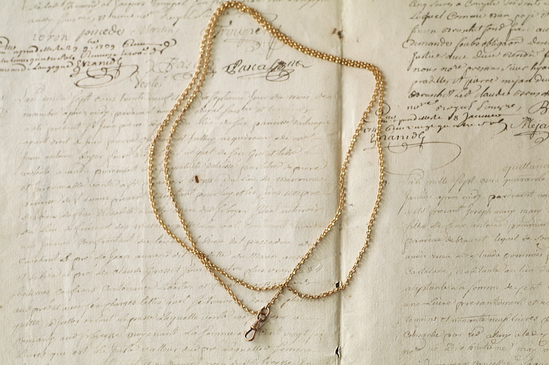 ヴィクトリアンウォッチフォブ　ウォッチキー　ロケット　ロングネックレス　アンティークストリュフ