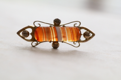 スコティッシュアゲートバーブローチ　スコットランド　アンティークストリュフ