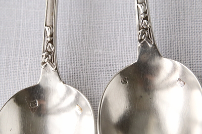 蔓花のティースプーン　フランス　アンティークストリュフ