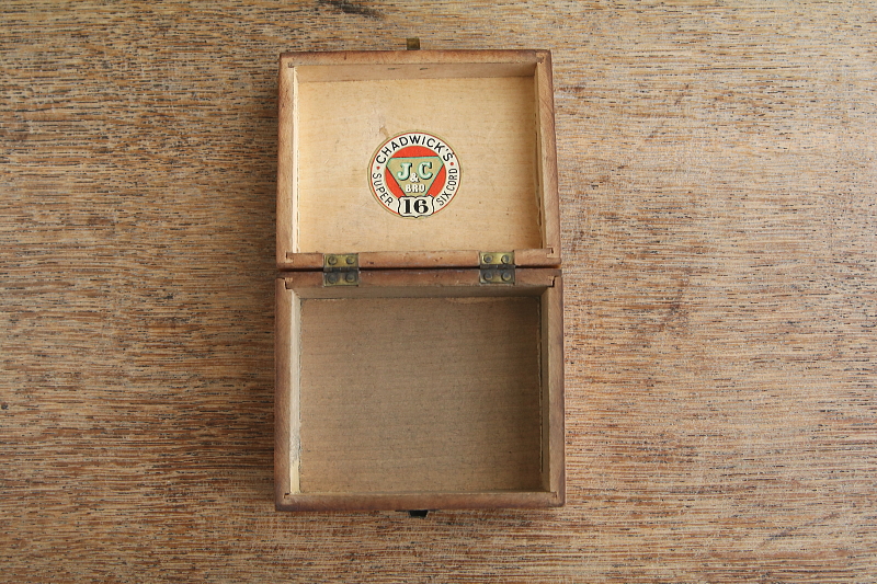 糸メーカーのモシュリンヌボックス　CHADWICK'S　イギリス　アンティークストリュフ