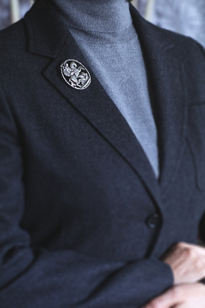 セントジョージ　ドラゴン　シルバーブローチ　イギリス　アンティークストリュフ 20251217