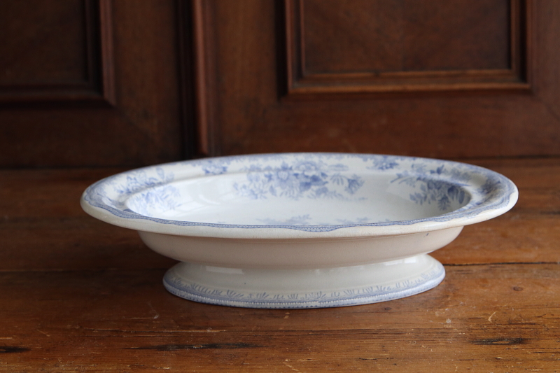 アジアティックフェザンツ　オーバルコンポート　イギリス　ヴィクトリアン　アンティークストリュフ