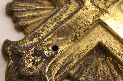 ブリキのクロスオーナメント　フランス　アンティークストリュフ