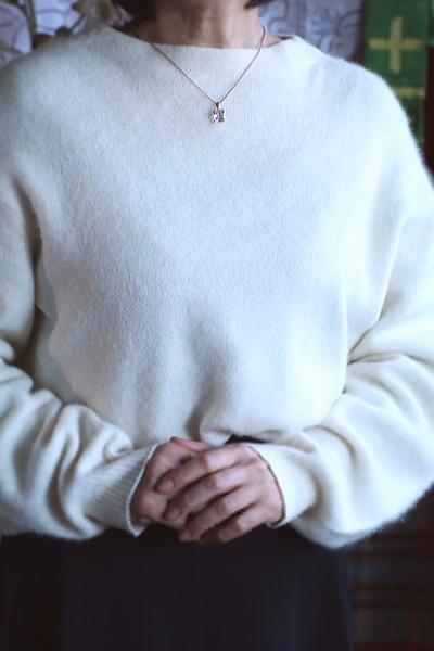 シンセティックスピネル　ゴールドプレートペンダント　ヴィンテージジュエリー　アクセサリー　イギリス　アンティークストリュフ 20251218