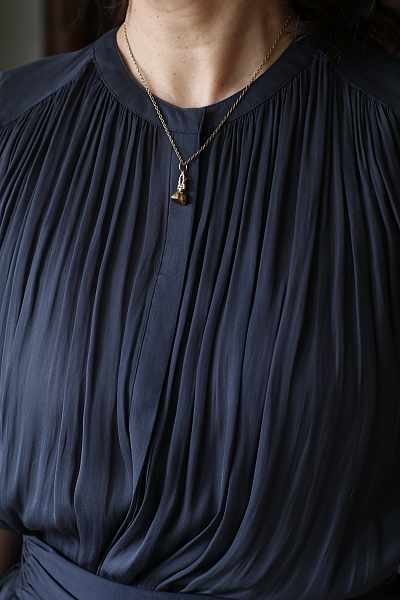 ヴィクトリアンウォッチフォブ　ウォッチキー　ロケット　ロングネックレス　アンティークストリュフ