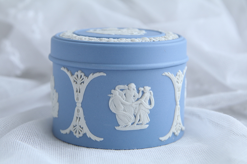 ジャスパーウェア　クリームケース　ウエッジウッド wedgwood イギリス　アンティークストリュフ