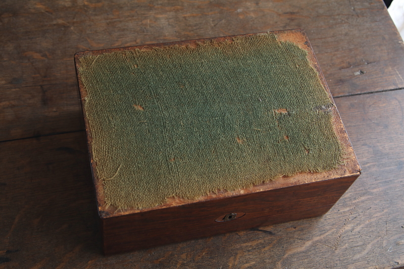 白蝶貝象嵌のソーイングボックス　イギリス　ヴィクトリアン アンティークストリュフ