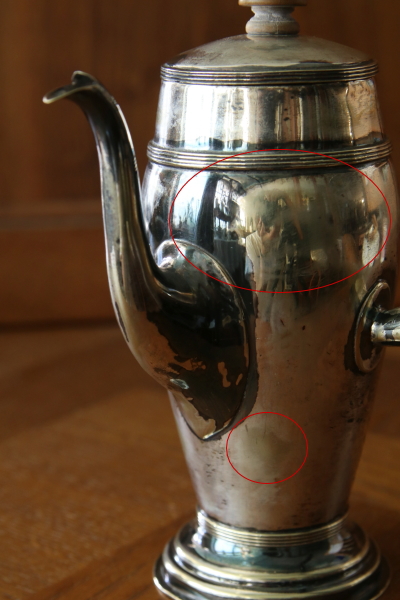 ウッドハンドル　ホットチョコレートポット　Collingwood & Son Ltd　イギリス　アンティークストリュフ