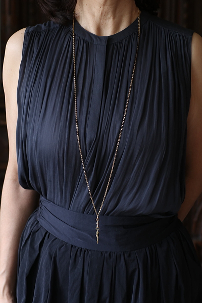 ヴィクトリアンウォッチフォブ　ウォッチキー　ロケット　ロングネックレス　アンティークストリュフ