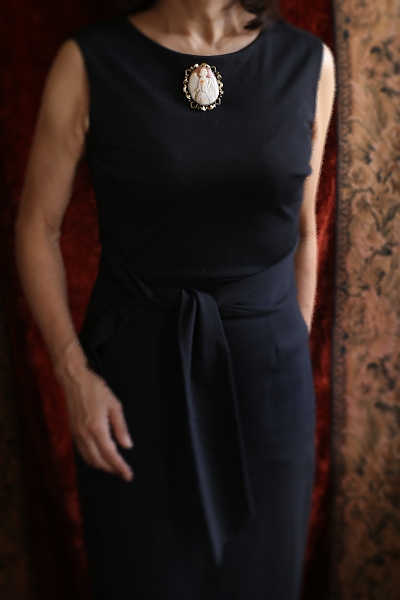 大天使のシェルカメオブローチ　ガブリエル　ヴィクトリアン　イギリス　アンティークストリュフ