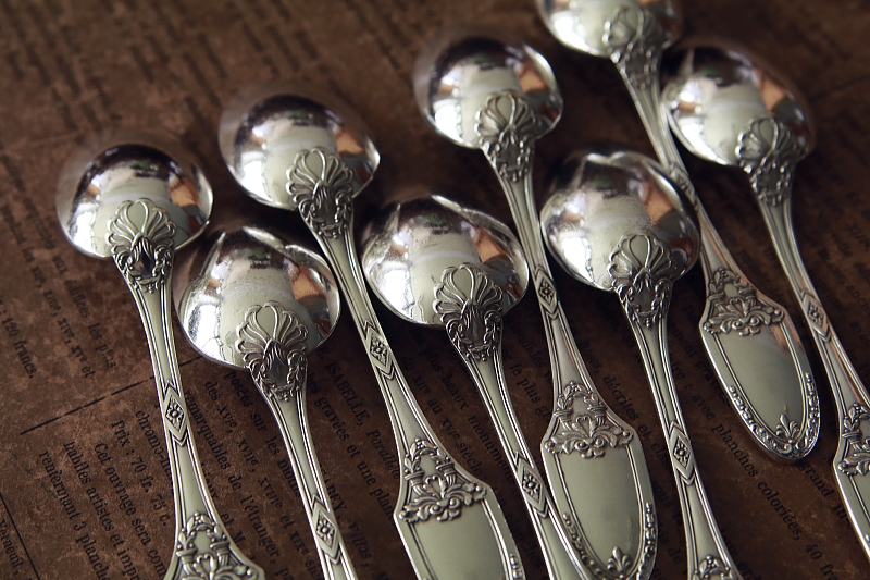 アンピールスタイルのティースプーン　BOULENGER　フランス　ブーランジェ　アンティークストリュフ