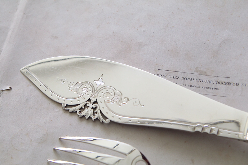 アイボリーハンドル　フィッシュカーバーズ　イギリス アンティークストリュフ